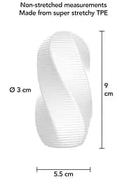 Мастурбатор Hero Swirl (білий) - мініатюра 6