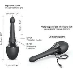 Автоматичний анальний душ-вібратор Dorcel Douche Mate Pro - мініатюра 5
