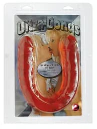 Двосторонній фалоімітатор You2Toys Ultra-Dong 43 см червоний - мініатюра 4
