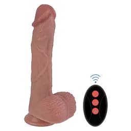 Вібратор Erospace Natural Play Thrusting Dildo with Swing Motion and Heating D6, 22 см - мініатюра 8