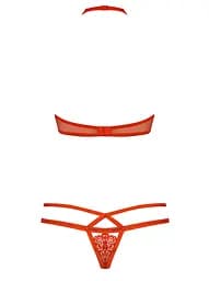Комплект білизни Obsessive 838-SET-3 S/M червоний - мініатюра 6