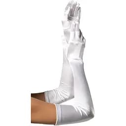 Рукавички довгі Leg Avenue Extra Long Satin Gloves white