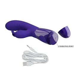 Вібратор Pretty Love Cerberus Licking Vibrator Blue - мініатюра 8