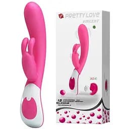 Вибратор-кролик Pretty Love Vincent 21.5 см розовый