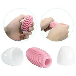 Мастурбатор яйце Pretty Love Passionate Double Sided Egg рожевий - мініатюра 3