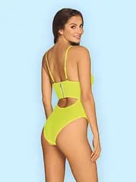 Боді Obsessive Neonia S/M жовтий - мініатюра 4
