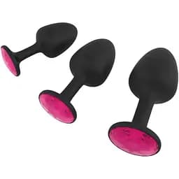 Анальна пробка Dorcel Geisha Plug Ruby M з кулькою всередині створює вібрації діаметр 3.2 см - мініатюра 4