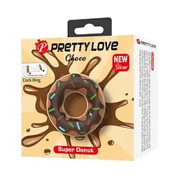 Кільце для члена Pretty Love Choco Super Donut Silicone Cock Ring PRETTY LOVE BI-210344 103647 - мініатюра 7