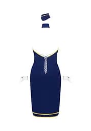 Костюм стюардеси Obsessive Stewardess Uniform XS/S синій - мініатюра 6