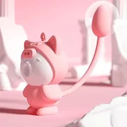 Двойной вакуумный вибратор Otouch Cici Kitty с 20 режимами вибрации для женщин стимуляция клитора и точки G розовый