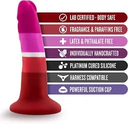 Фалоімітатор Blush Avant Pride P3 13.9 см (мульти) - мініатюра 14