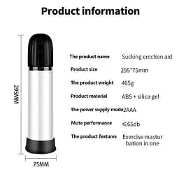 Автоматичний вакуумний насос для пеніса "Rebel Power Pump" Чорний K000528 - мініатюра 5