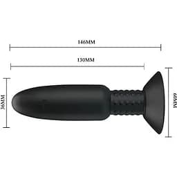 Анальна пробка DREAM TOYS SPIRAL PLUG SINGLE SPEED PLUG Baile BI-040073W 95515 - мініатюра 3