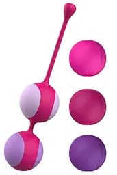 Вагінальні кульки Liebe Pleasure Toys Kewos, 14 см, помаранчевий - мініатюра 2