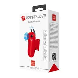 Вакуумний стимулятор клітора Pretty Love Magic Devil червоний - мініатюра 2