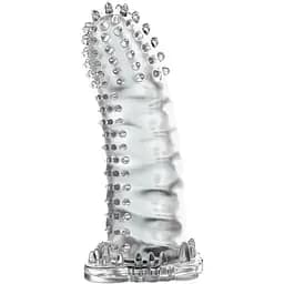 Насадка на пенис Baile Brave Man Penis Sleeve Crystal 14 см прозрачный