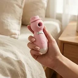 Вібратор вакуумний кліторальний Lilo USB медичний силікон 10,6x3,89 см Рожевий - мініатюра 2