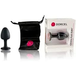 Анальна пробка Dorcel Geisha Plug Ruby M з кулькою всередині створює вібрації діаметр 3.2 см - мініатюра 6