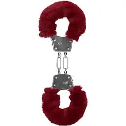 Наручники Ouch! Furry (червоний)