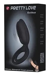 Насадка з вібрацією Pretty Love Penis Ring Black Baile BI-026218 87678 - мініатюра 6