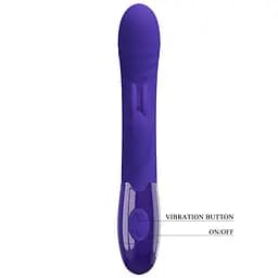 Вібратор Pretty Love Cerberus Licking Vibrator Blue - мініатюра 4