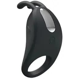 Ерекційне кільце Pretty Love Rabbit Vibrator 7.5 см чорний