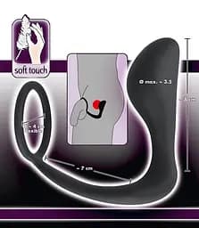 Анальна пробка з ерекційним кільцем Black Velvets Ring Plug Orion 42-05167240000 88158 - мініатюра 5