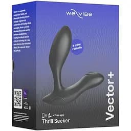 Смарт-вібромасажер простати We-Vibe Vector+ Charcoal Black - мініатюра 8