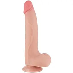 Фалоімітатор Sliding-Skin Dual Layer Dong 8.5'' 22 см тілесний