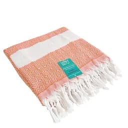 Турецкие пляжные полотенца Lovely Svi - Пештемаль - XХL (100х180 см) - хлопок - Коралловый (5042023)