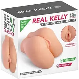 Мастурбатор з вібрацією Real Body - Real Kelly - мініатюра 5