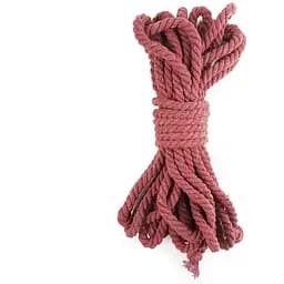Хлопковая веревка BDSM 8 метров, 6 мм, цвет бургунд