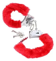Наручники с мехом Orion Love Cuffs Hand Schellen Red 42-05276610000 22400 - мініатюра 4