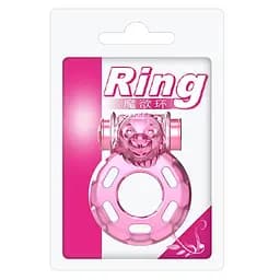 Ерекційне кільце Baile Cock Ring Bear 4.5 см рожевий - мініатюра 7