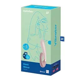 Вібратор-кролик Satisfyer Heat Wave 14х3.5 см рожевий - мініатюра 4
