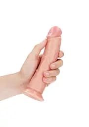 Фалоімітатор RealRock Realistic 7" 18 см (тілесний) - мініатюра 3