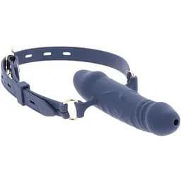 Кляп Taboom Silicone Supreme Breathable Penis Gag синій