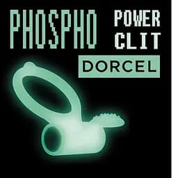 Ерекційне кільце Dorcel Power Clit White PHOSPHO з вібрацією, світиться у темряві Dorcel MD1397 90545 - мініатюра 5