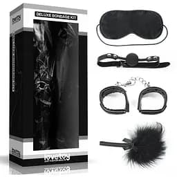 BDSM набор Deluxe Bondage Kit 4 шт (черный)