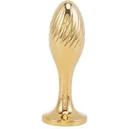 Металева анальна пробка Кролячий хвост Lockink Sevanda White Bunny-Tail Anal Pear-shape Plug - мініатюра 3