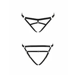 Трусики стрінги зі стреп KELIS THONG black - Passion Exclusive L/XL - мініатюра 5