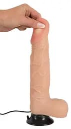 Реалістичний вібратор Nature Skin Dancing Dick тілесний - мініатюра 8