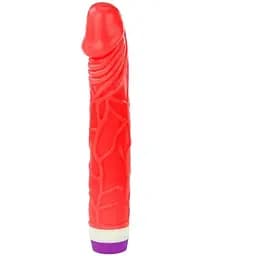 Реалистичный вибратор Baile Barbara Bob 8.8'' 22.5 см красный