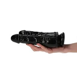 Подвійний фалоімітатор Toyz4lovers Romolo e Remo 7.5" 18.5 см (чорний) - мініатюра 7