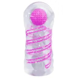 Прозорий мастурбатор вагіна PRETTY LOVE - Transparent masturbator, pink PRETTY LOVE BM-009229N-1 98169 - мініатюра 4