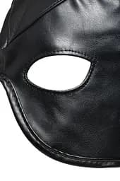Маска Master Series Dungeon Demon Bondage Mask with Horns - Black - мініатюра 5