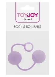 Вагінальні кульки Toy Joy RockRoll, 3.5 см, бузковий - мініатюра 2