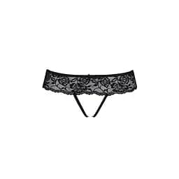 Мереживні стрінги Senia Thong black - Passion L/XL - мініатюра 5