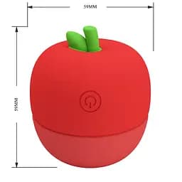 Кліторальний стимулятор Pretty Love Apple Secret Red, 12 licking settings - мініатюра 2