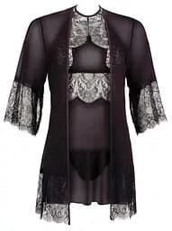 Комплект Cottelli Collection Lingerie Chemise Set XL чорний - мініатюра 6